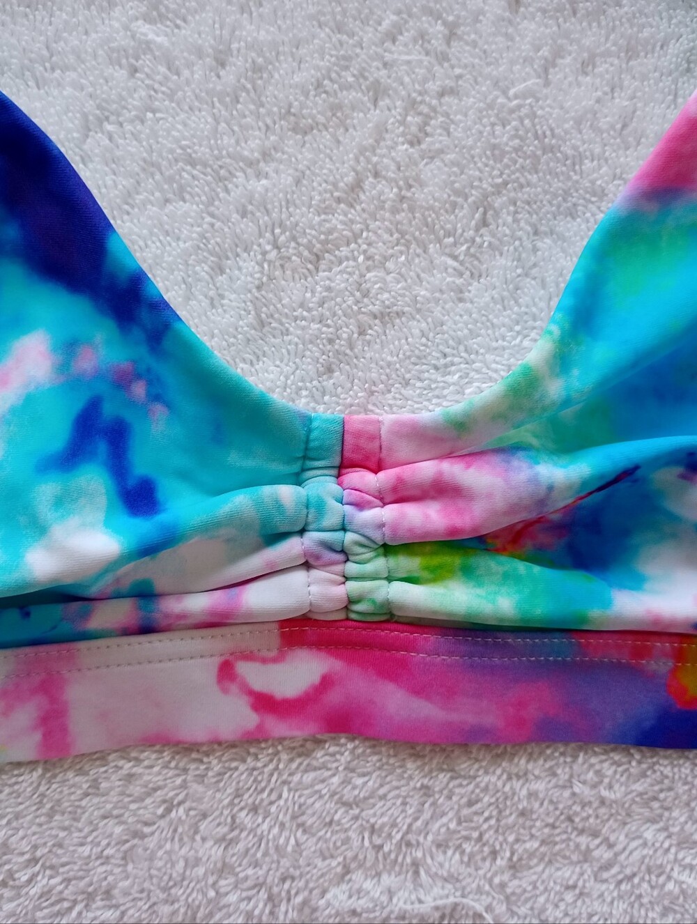 VENUS Heavenly Halter Multi Tie-Dye Bikini Top, Size S - Picture 7 of 14